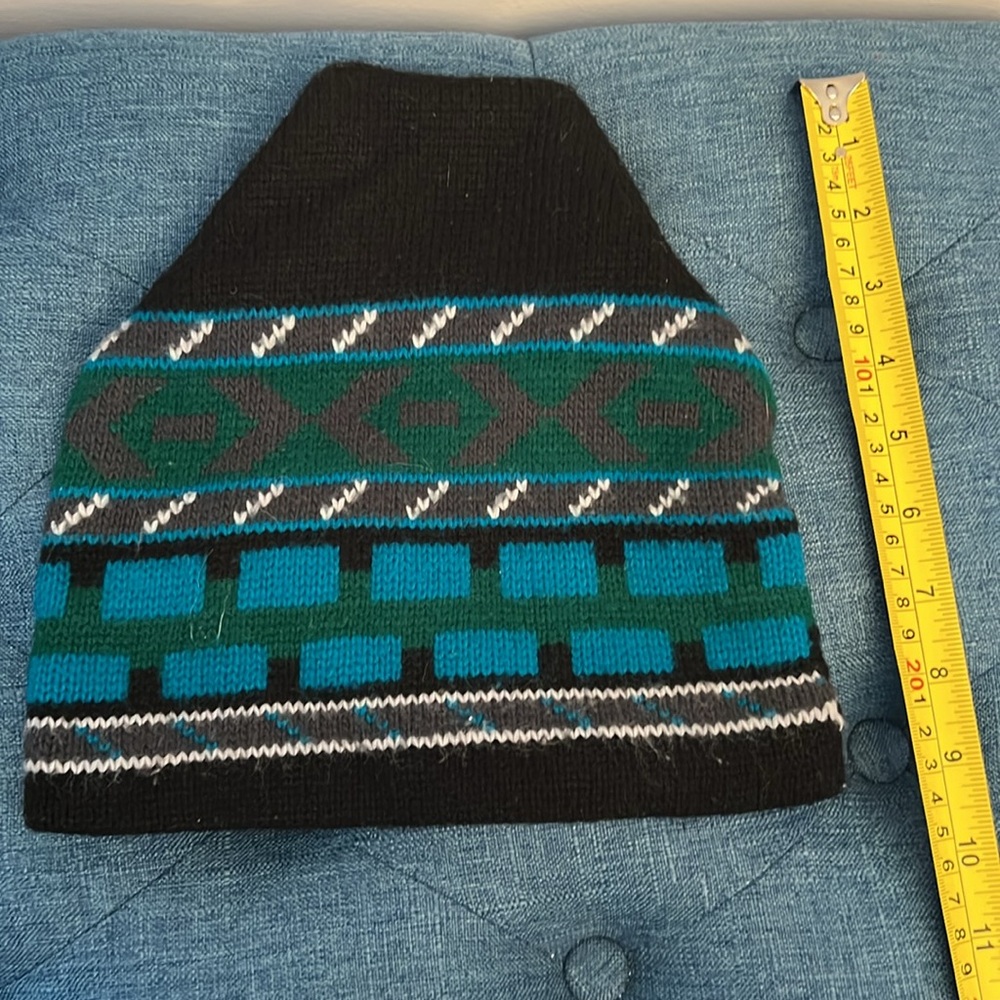 ❤️HOST PICK❤️Turquoise Pattern Ski Hat-See photos Questions - Picture 4 of 5